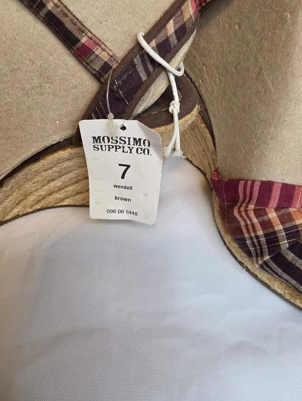 Vintage Mossimo Plaid Espadrilles